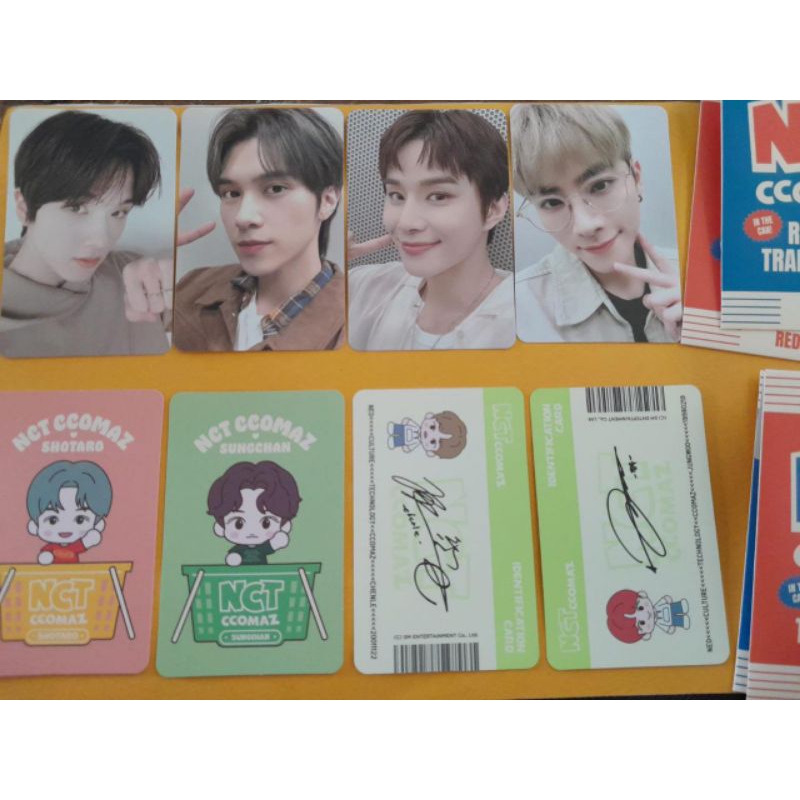 nct tc ccomaz unsealed red blue jisung, jungwoo, hendery, xiaojun, chenle, sungchan, shotaro