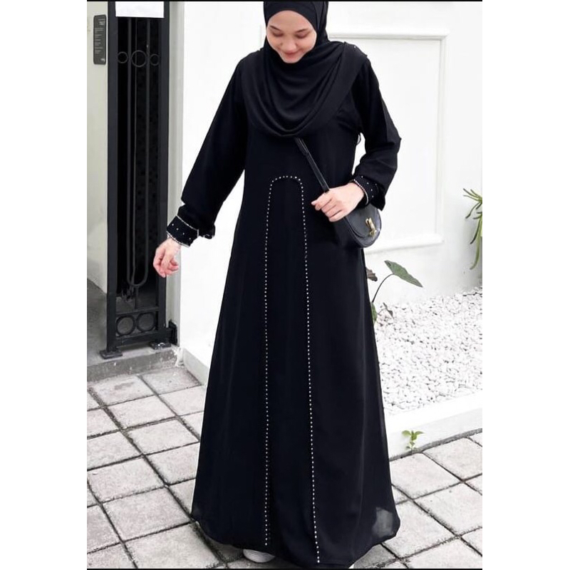 DRESS ABAYA MUSLIM DUBAI 820 CANTIK MURAH COD