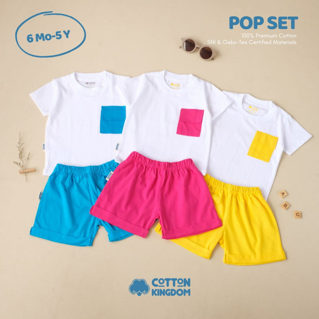 Cotton Kingdom Pop Set - Setelan Anak 1-5 tahun