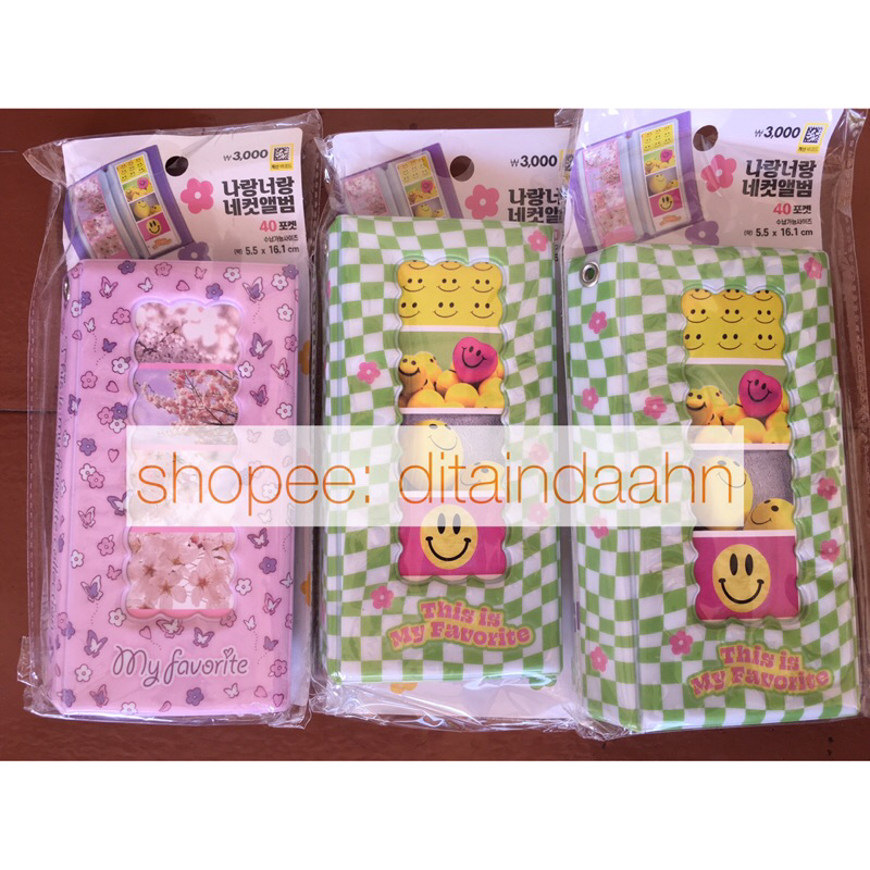 (ready stock) daiso photostrip collect book spring edition kolbuk 4cut album foto