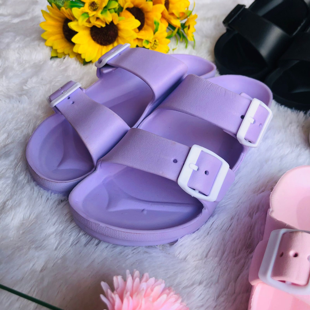 Sandal Wanita Selop Casual Sendal Slop Wanita Santai Empuk Kekinian Sandal Cewek Distro Terbaru Slip On Anti Slip | SLIDE KARET