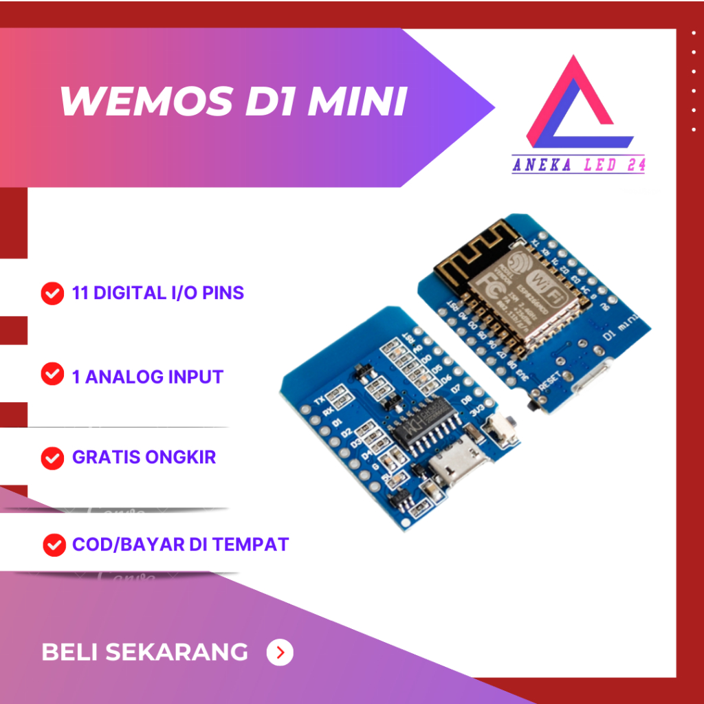 Wemos D1 Mini NodeMcu ESP8266 Mod Wifi Internet