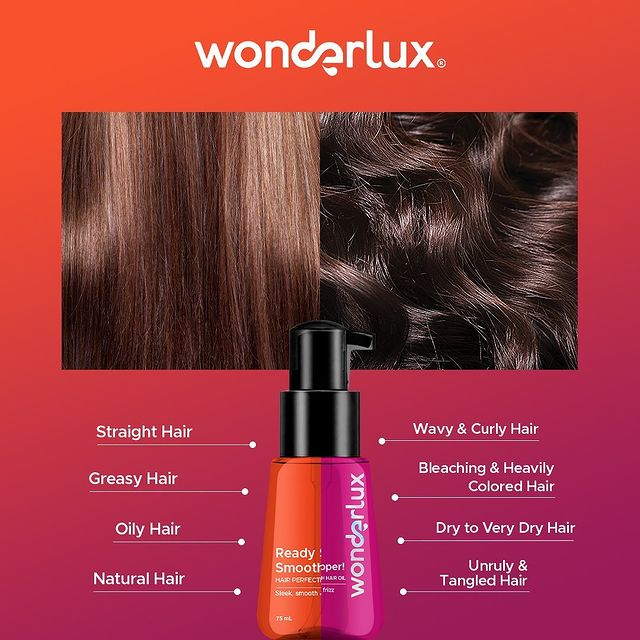 WONDERLUX HAIR TREATMENT (Ready Set Smooth Hair Perfecting / Instant Showstopper Oil) - 75ml