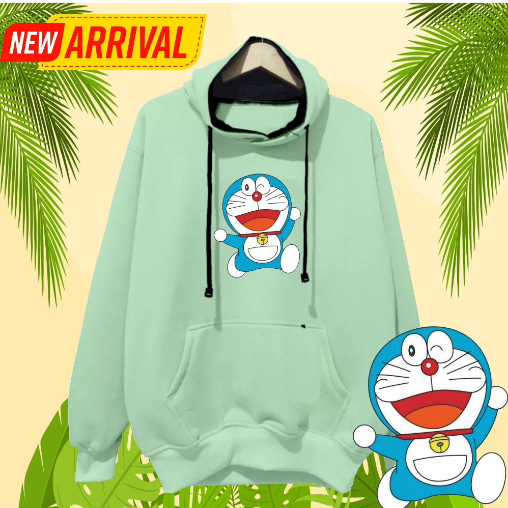 Sweater Doraemon Hodie Panda Kucing Hoodie Wanita 2023 Motif Dora Emon lucu Bahan Tebal Terbaru Viral