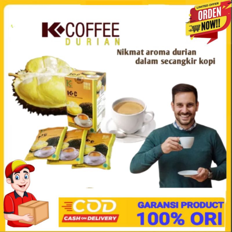 

K COFFEE Durian (1 Sachet) - Kopi Durian Kopi Penambah Stamina | Papul Lifestyle