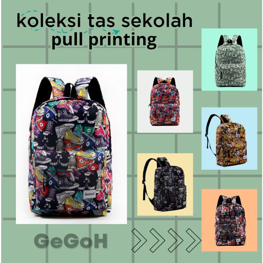 (pb6_shop)Tas ransel pria / tas ransel sekolah / tas ransel trendy GEGOH