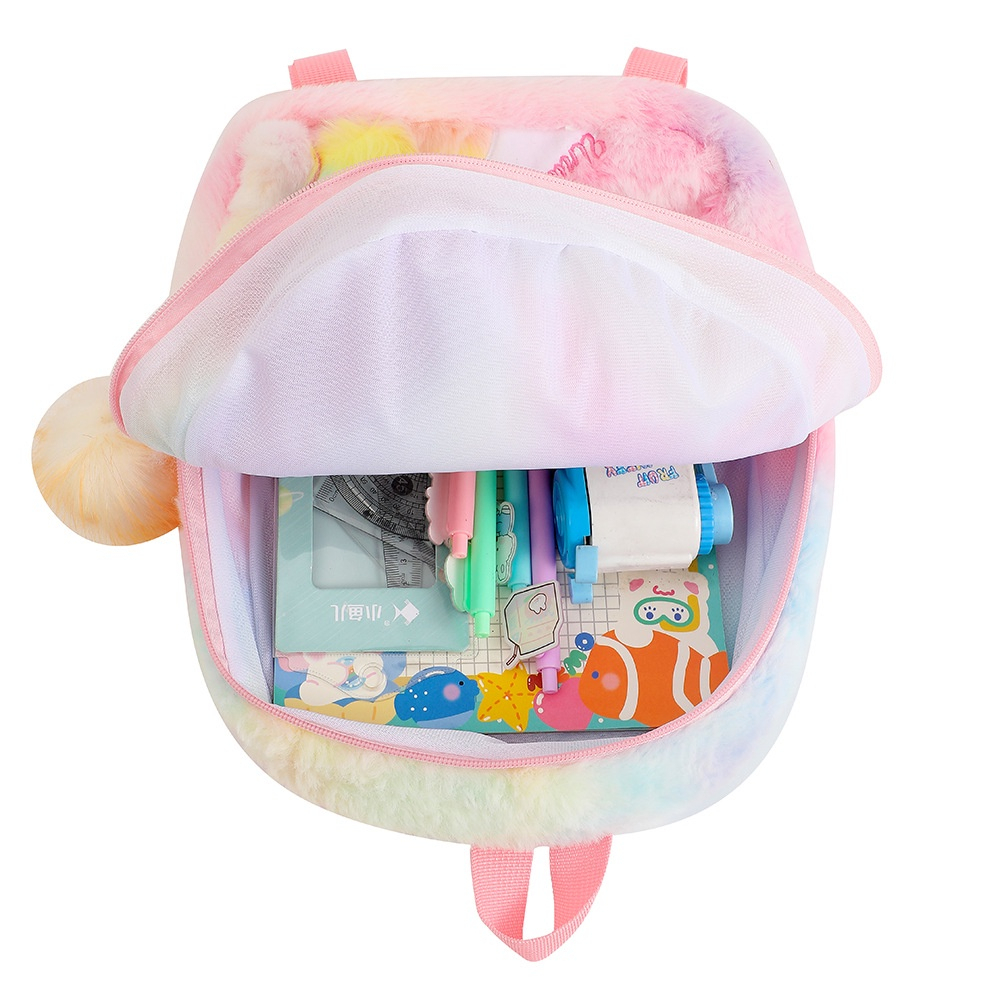 MMM Tas Ransel Anak TK Paud Karakter Unicorn Tas Sekolah Anak Model Bulu Halus Ransel Unicorn Berkualitas Import