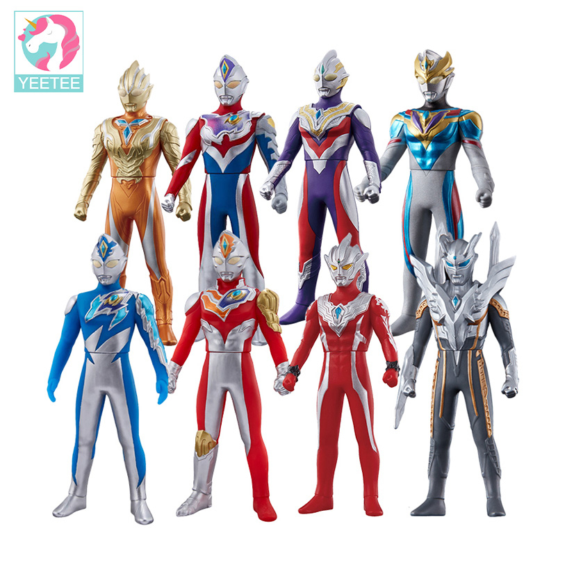 Ready✨30cm Soft Rubber Ultraman Zetto Belial Zero Action Figures Model Movable Joints Puppets Children's Toys