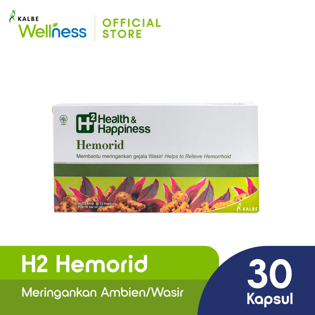 H2 Hemorid 30kapsul - Meringankan Ambien/Wasir
