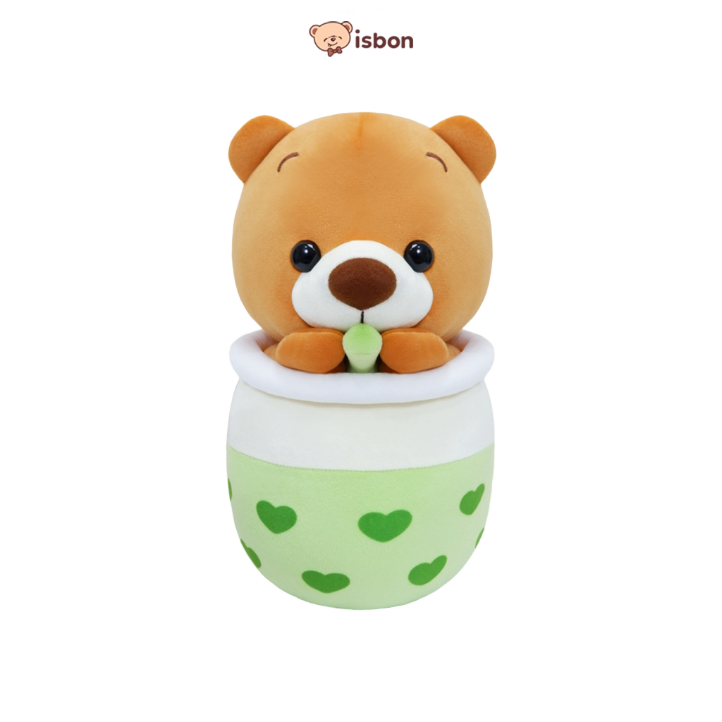 ISTANA BONEKA Boba Bear Humpty tangan Karakter Hewan Untuk Mainan Anak Motif Minuman Brown Sugar Boba Lucu