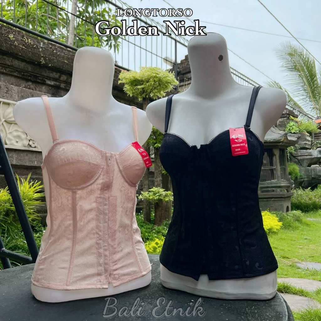 Longtorso kebaya bali retsleting korset tali lepas dalaman kebaya bali