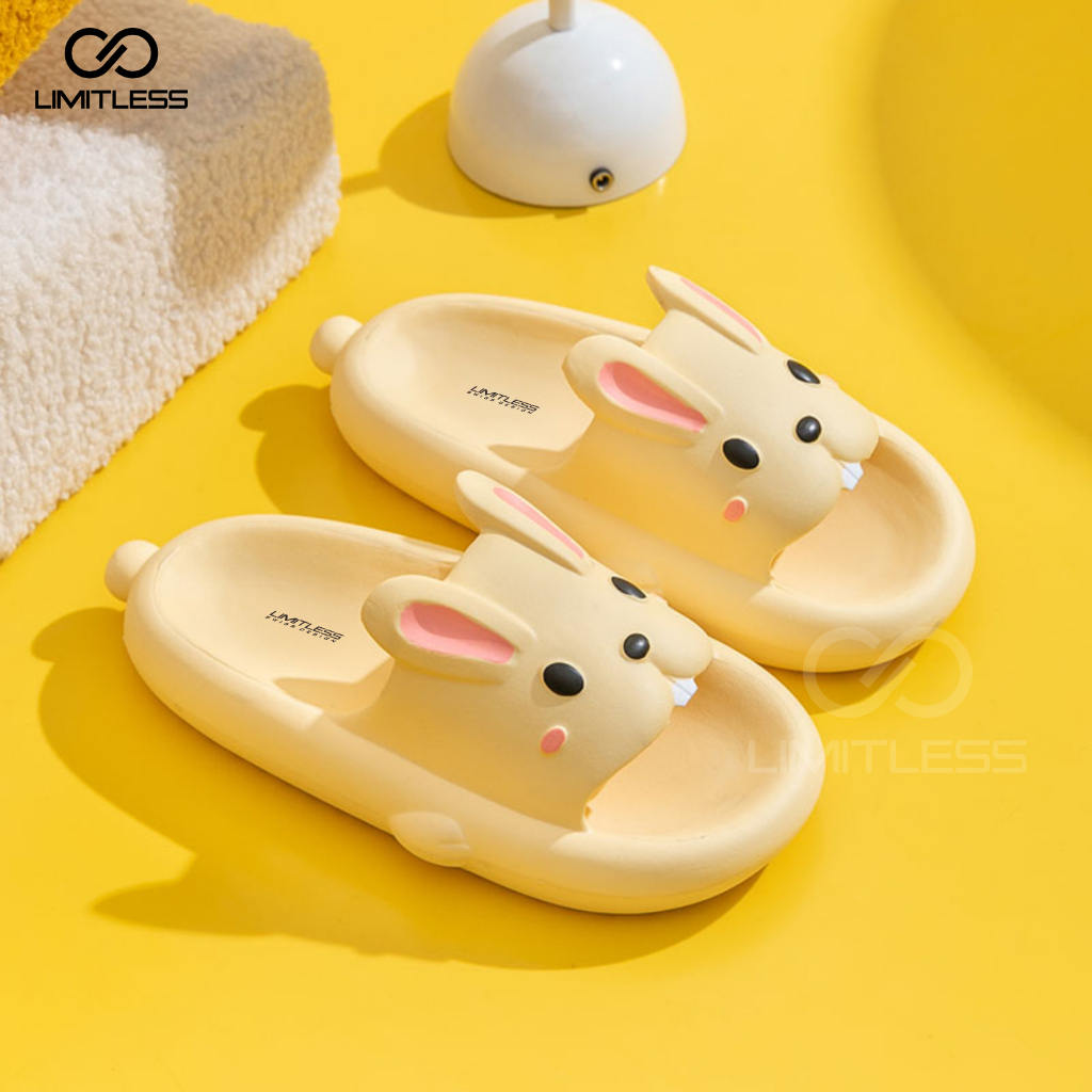 Sandal Kelinci Dewasa Wanita Slip On Sendal Slop Kelinci Cewek Terbaru 2023 Sendal Rabbit Dewasa Wanita Korean Style Casual