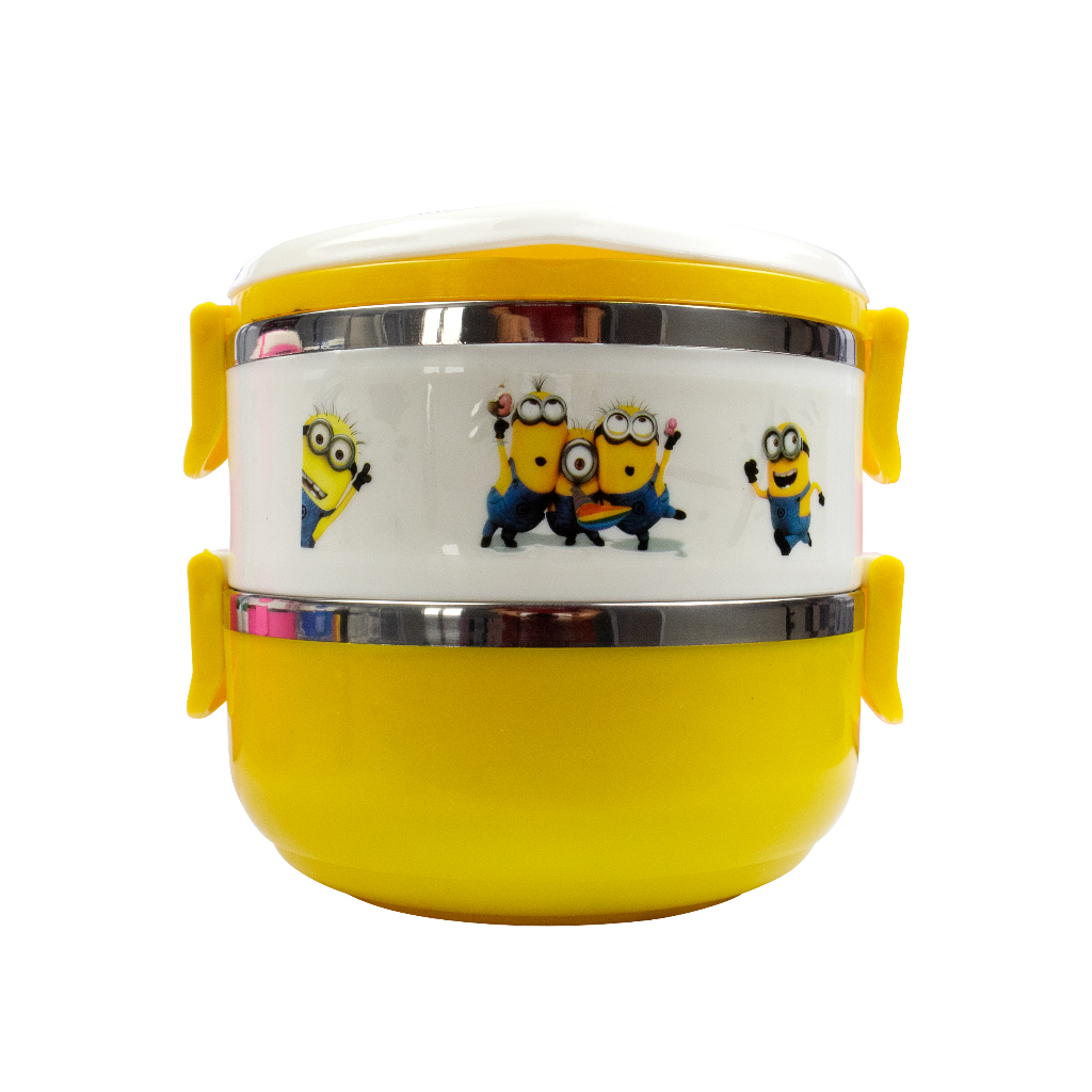 Rantang Susun Wadah Makanan Stainless Steel Motif Kartun