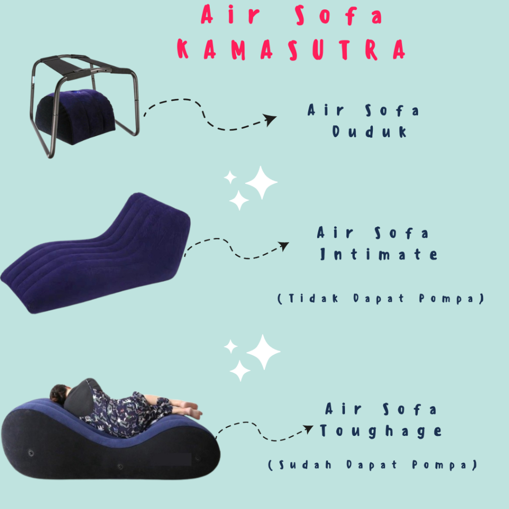 Air Sofa Angin Dengan Pompa Portable Inflatable Sofa For Kamasutra