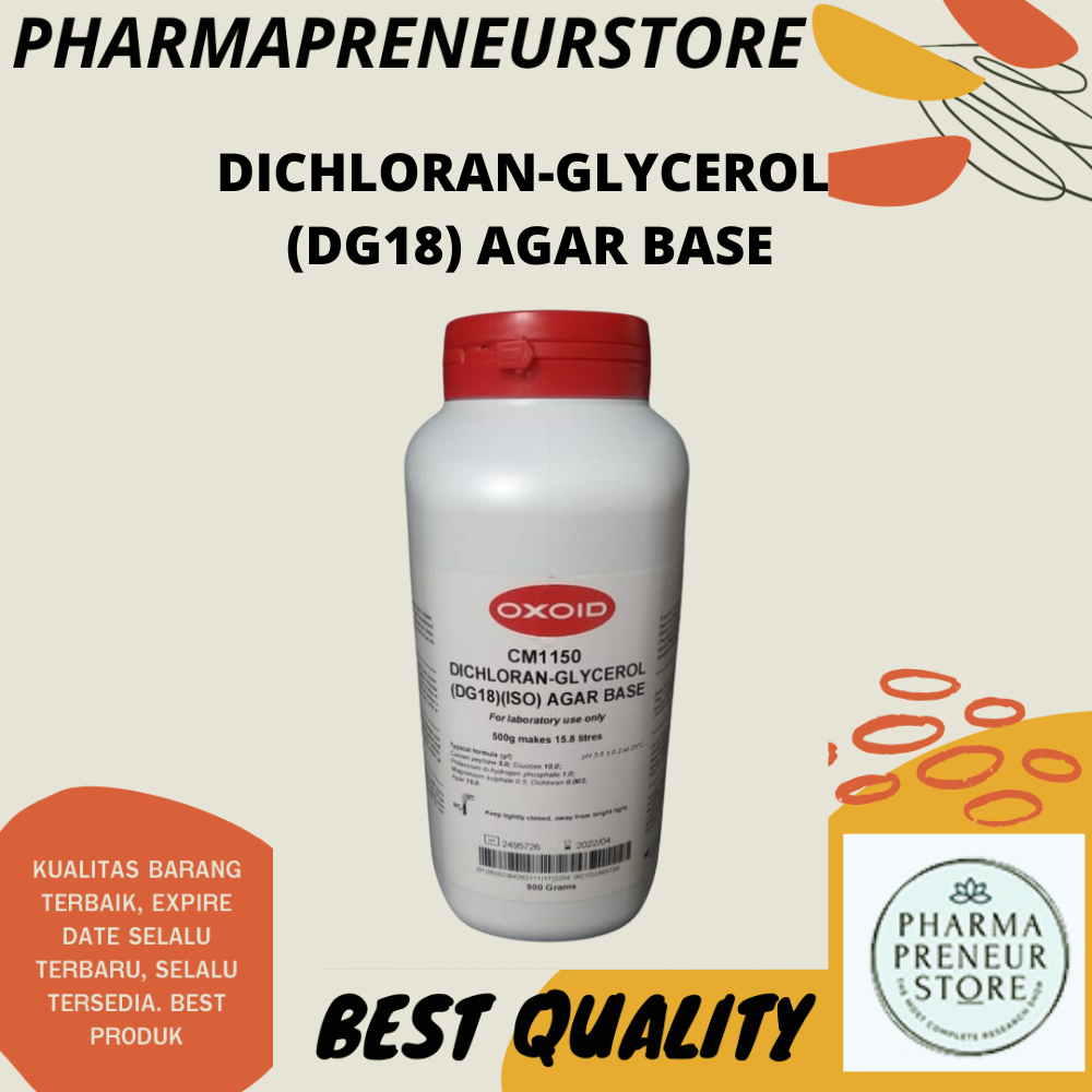 DICHLORAN-GLYCEROL (DG18) AGAR BASE 500 GRAM OXOID BEST QUALITY