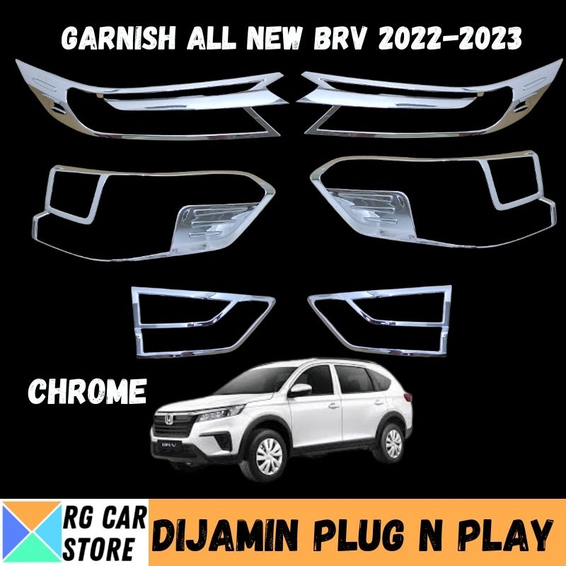 GARNISH ALL NEW BRV 2022-2023 CHROME DIJAMIN PNP TINGGAL PASANG BERKUALITAS