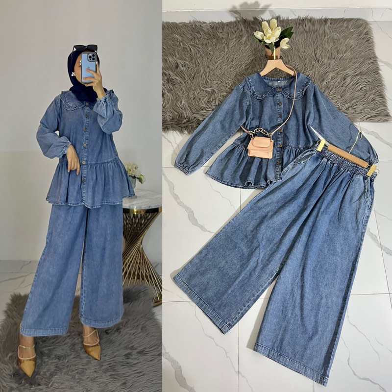 Amiera set jeans denim