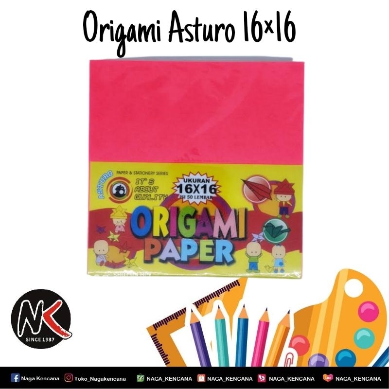 

Kertas Origami / Kertas Lipat Asturo 16 × 16