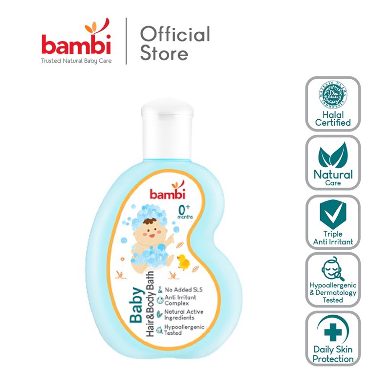 BAMBI Baby Hair &amp; Body Bath 2 in 1 100ml