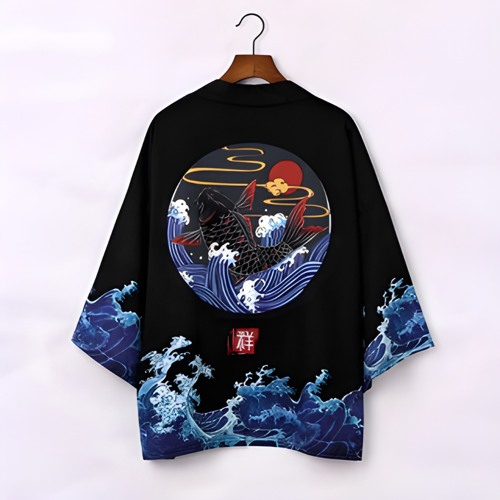 kimono outher kimono cowok Japanese Kimono Cardigan Men Summer New Haori Samurai Kimonos Karate Stre