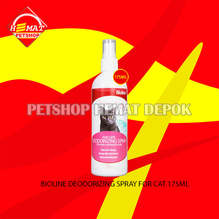 Penghilang Bau Hewan Kucing Bioline Deodorizing Cat Spray 175 ML