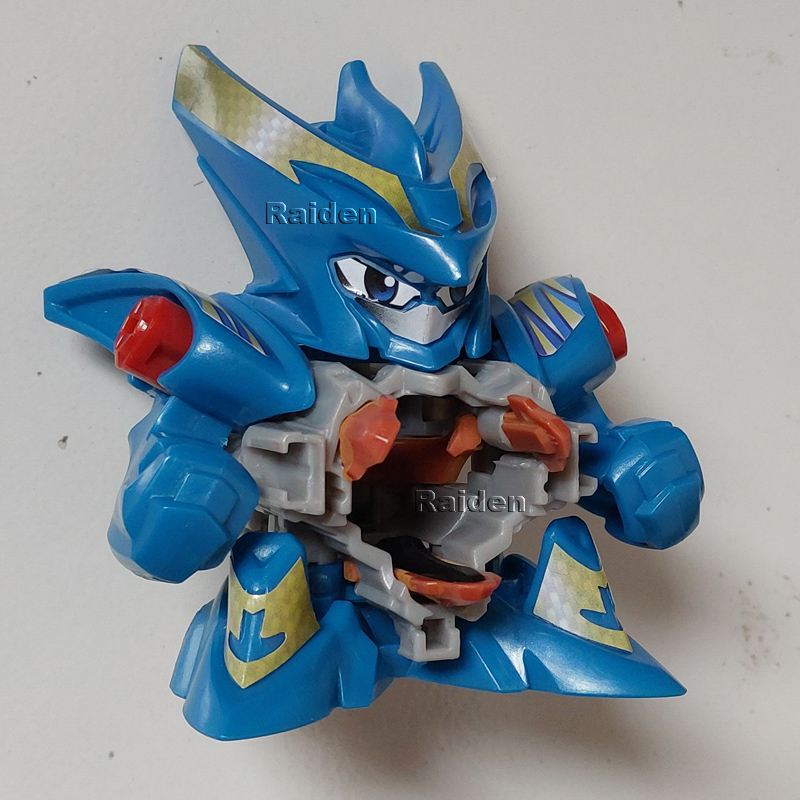 B-Daman Thunder Dracyan BD-01 Crossfire mainan robot tembak kelereng