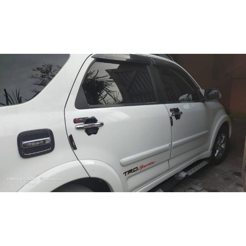 Outer mangkok handle PEGANGAN PINTU TOYOTA RUSH / terios LAMA 2006 sampai 2017 ultimo 2007 2008 2009 2010 2011 2012 2013 2014 2015 2016 HITAM DOFF crome chrome LOGO TRD