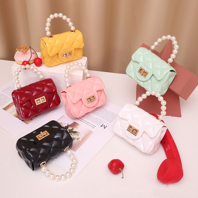 Tas selempang mini Handbag Tas Wanita Jelly Mini Mutiara Gaya Fashion Korea