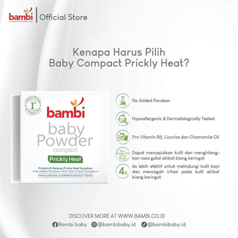 BAMBI Baby Compact Powder Prickly Heat 40gr