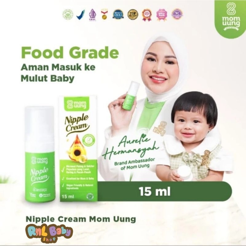 Mom Uung Nipple Cream Natural 15 ml - Krim Puting Lecet