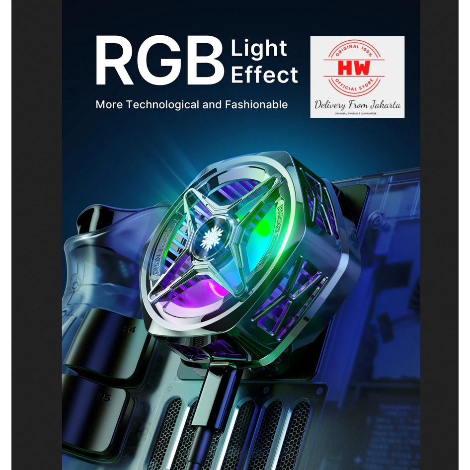 JSAUX Magnetic RGB Magnetic Cooler for Steam Deck Ultra Fast Cooling