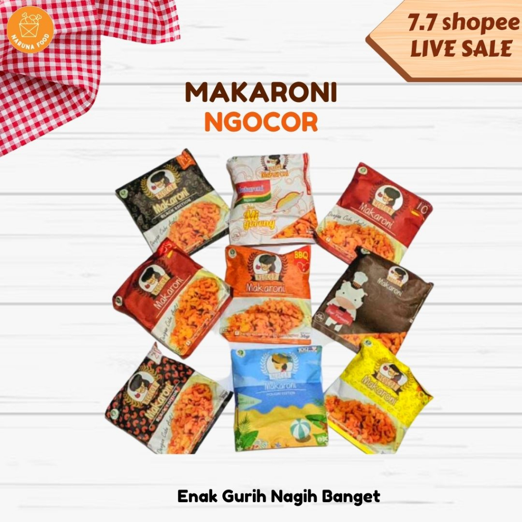 PROMO 11.11 Makaroni Ngocor Makanan Ringan Makroni Ngocor Murah Cemilan Makaroni Snack Makaroni Cemilan Pedas Viral Promo Pedas Rasa Daun Jeruk Sapi Panggang BBQ Jagung Bakar Mi Goreng Keju Pedes level 5  Rumput Laut Sapi Lada hitam Minyak Goreng