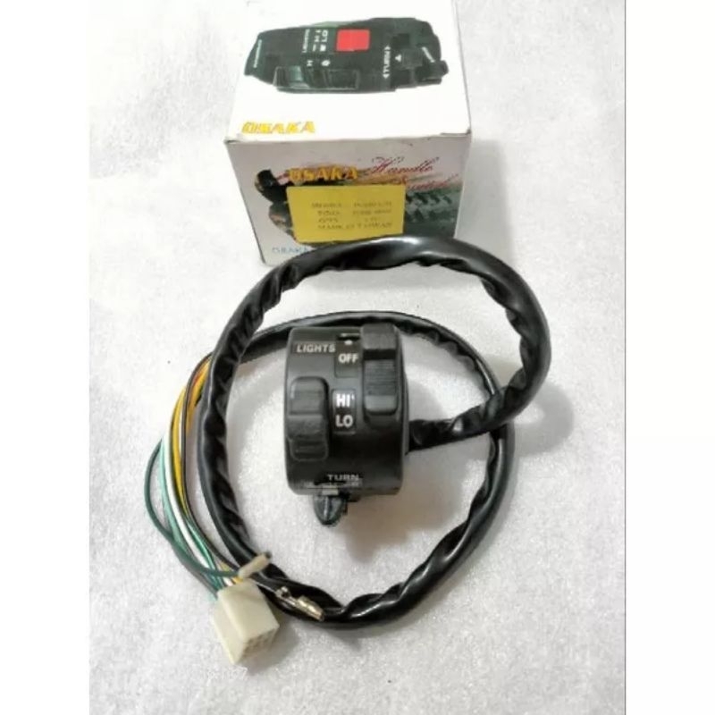 holder Kiri saklar tombol lampu sein klakson Suzuki ts 100 125 duster honco NOS original import taiw