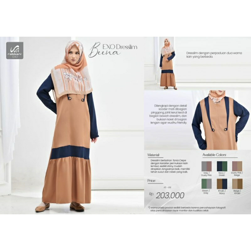 Rabbani Gamis Exo Dresslim Beena
