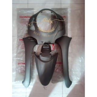 Paketan Cover body kap depan Tameng panel depan sayap kanan kiri spakbor depan SCOOPY new esp presti