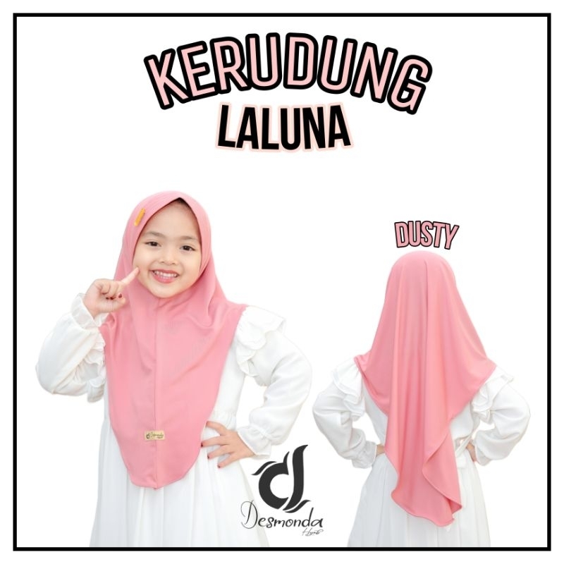 KERUDUNG ANAK INSTAN LALUNA 3-7TH ALLSIZE BY DESMONDA HIJAB