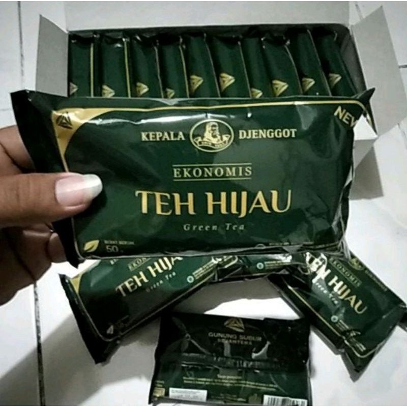 

teh hijau bubuk kepala Djenggot 50gr 10sachet