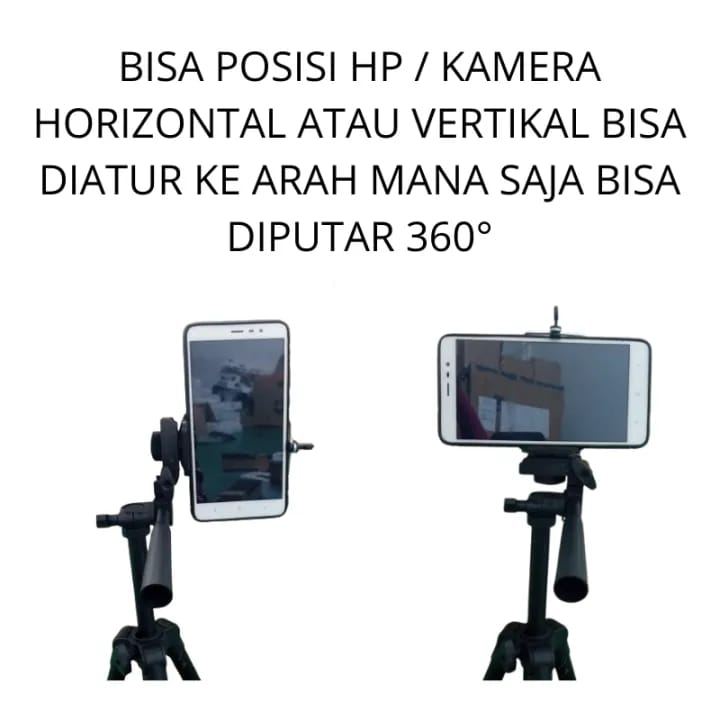 TRIPOD Hp Handphone Camera Panjang 1 Meter 3120 Weifeng Tripod Hitam Universal