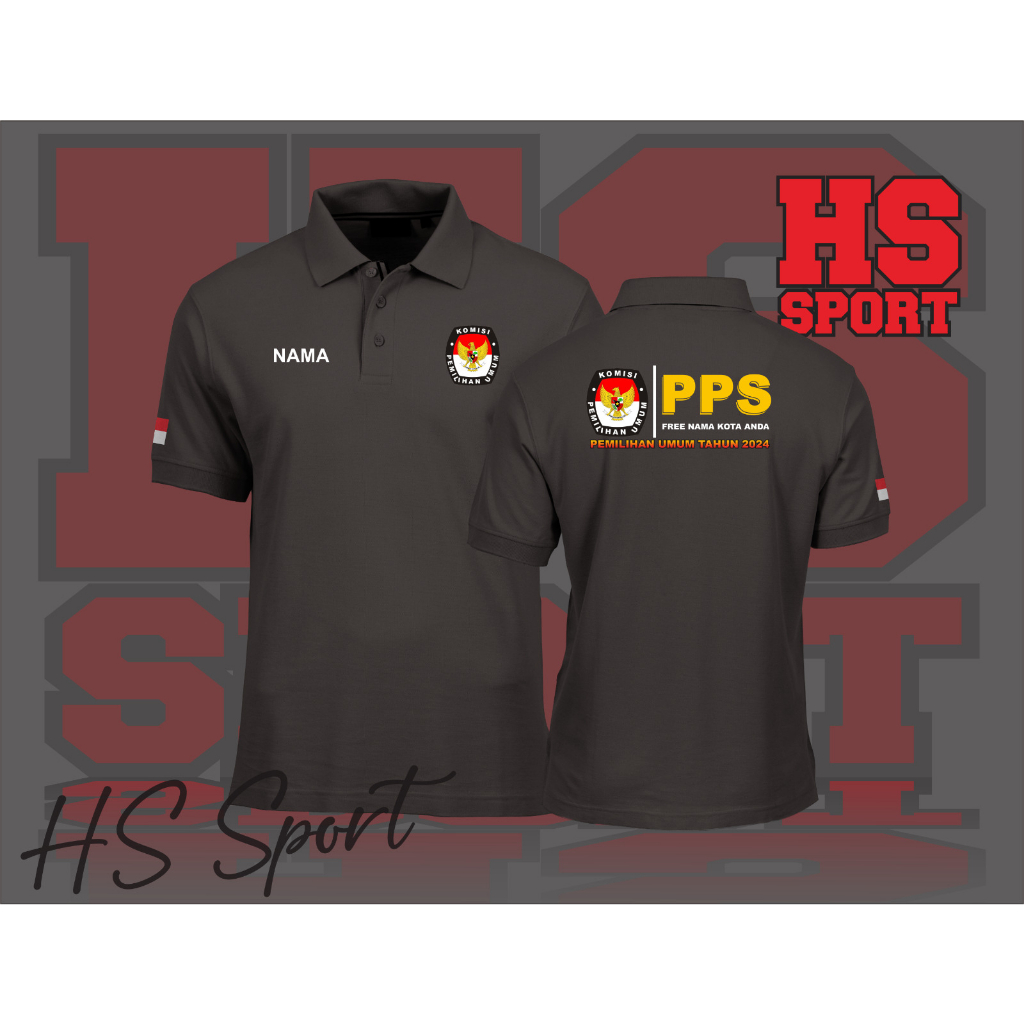 POLO KPU KOMISI PEMILIHAN UMUM - BAJU POLO LOGO PPS - BAJU POLO KERAH TSHIRT