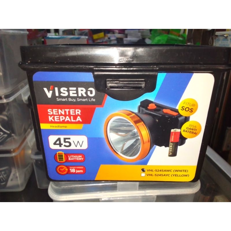 Headlamp / Senter Kepala Visero 45 watt 5424