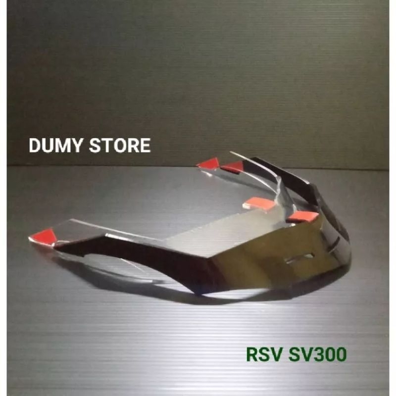 SPOILER HELM RSV300 RSV FF500 Free Buble Warp AKRILIK 3MM CLEAR SMOKE MODEL GPR