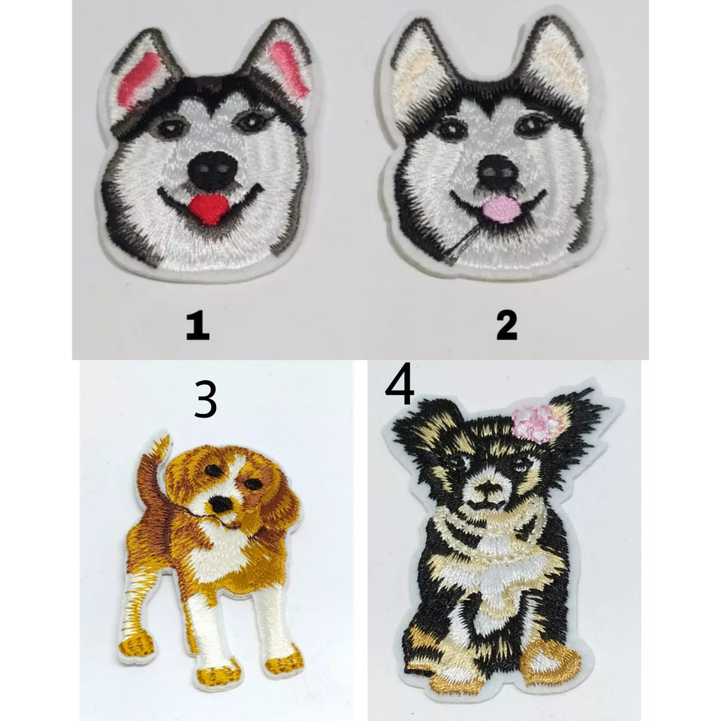 IRON PATCH / EMBLEM BORDIR PRAKTIS TINGGAL SETRIKA / IRON PATCH DOG