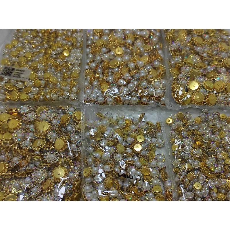 GROSIR Permata Cangkang Matahari / Payet Kristal Jahit / Permata / Monte / Manik