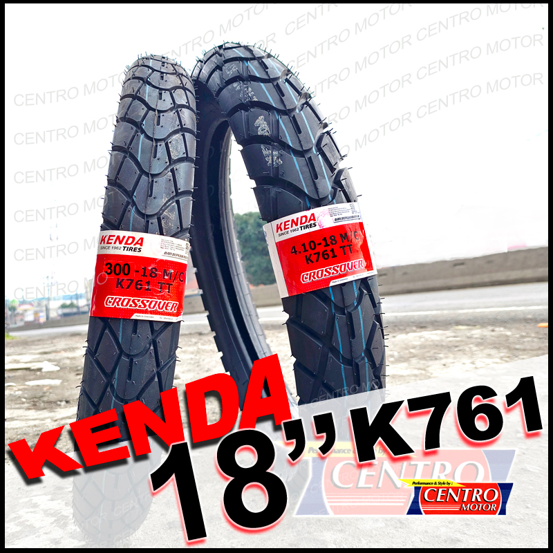 KENDA K761 RING 18.Paket 2 ban luar ukuran 300+410 ring 18 Non-Tubeless
