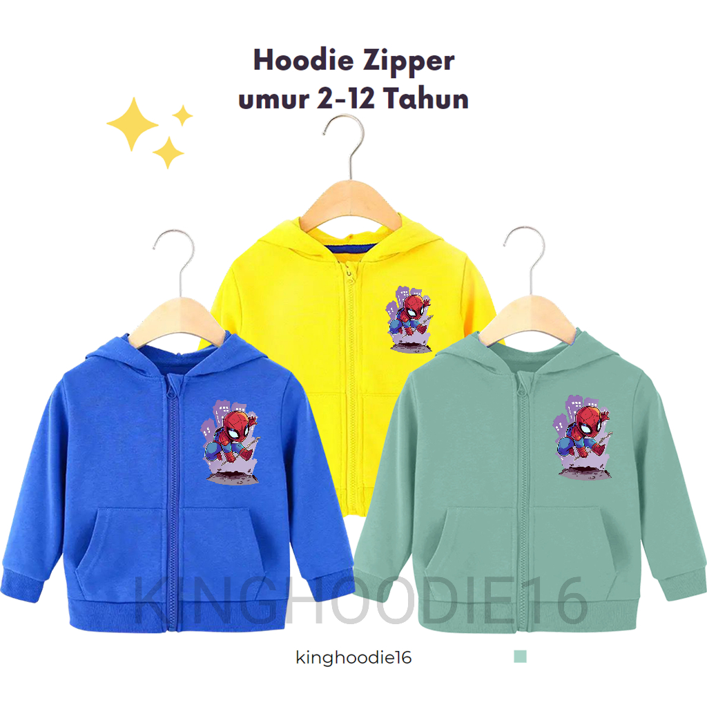 Jaket Zipper Anak laki laki Perempuan Umur 2 Sampai 1 2 3 4 5 6 7 8 9 10 11 12 13 Tahun/Ziper Anak/s