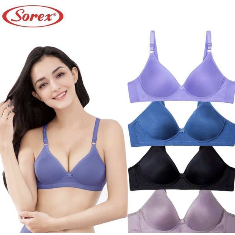 SOREX Bra 17238 BH Sorex Super Soft Polos Tanpa Kawat Busa Tipis Kait 2  34-40