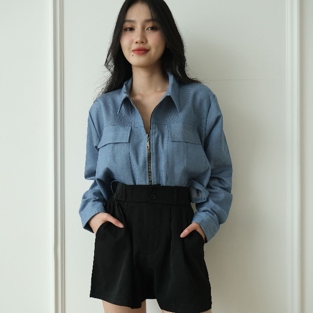 Ricco Shorts - Celana Pendek Wanita - Basic Pants - Short Casual Korean