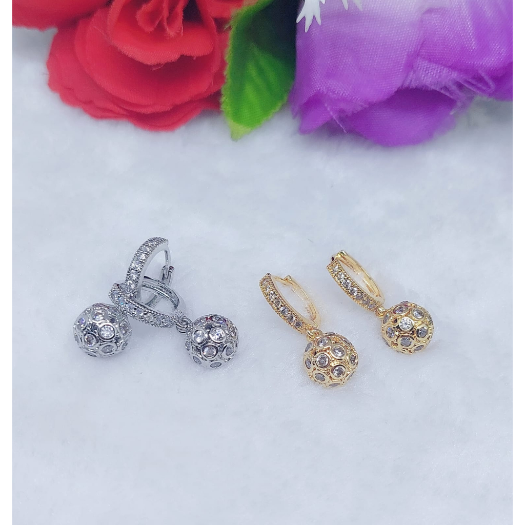 Anting Xuping Biji Bola Permata Perhiasan Fashion R152