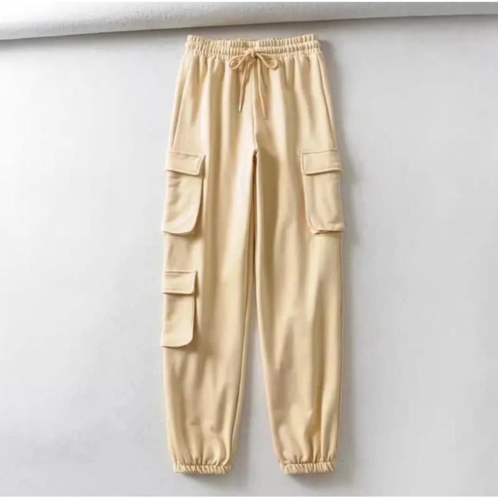 CELANA JOGGER GAMBLOK SPORTY WANITA - CALANA PANJANG WANITA JOGGER