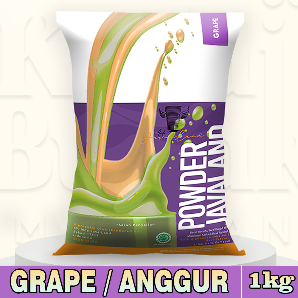 

Bubuk Minuman Rasa Grape / Anggur 1kg Minuman Kekinian